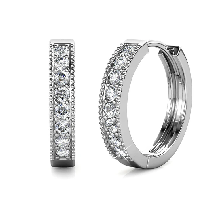 Trendy Wholesale Brass Gold Plated Women Hoop Earring