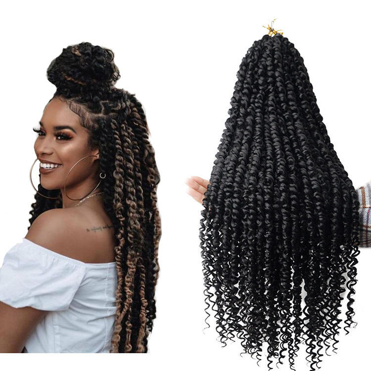 beauty supplies new Long Pre Twisted Passion Twist hair Synthetic spring Twists Crochet Hair extension Crotchet Braid Fluffy