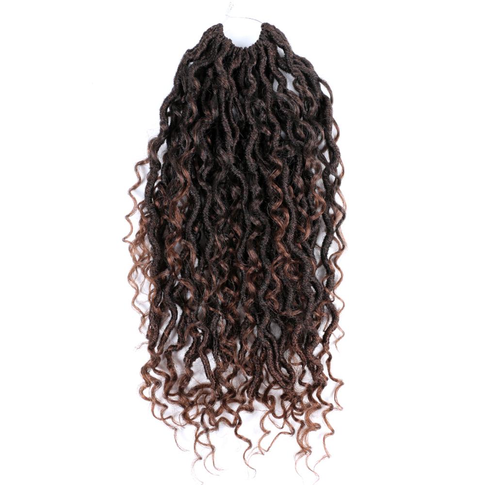 MYZYR Goddess Locs Crochet Hair Extensions Synthetic Twist Braids Hair Locks Crochet braids For Women 24 Strands 18inch Beauty
