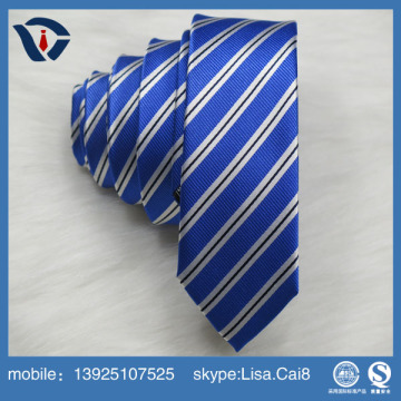 Fashion Men's striped Polyester Jacquard Mens Neck tie for men