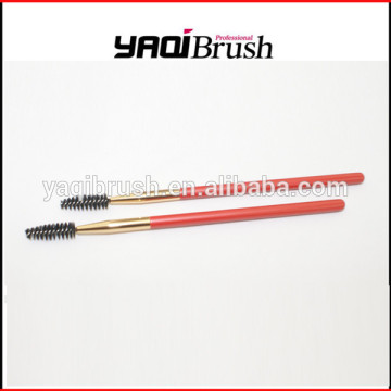 factory manufacture PBT mascara brush with wooden handle