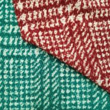 Boucle fashion jacquard plaid design fabrics