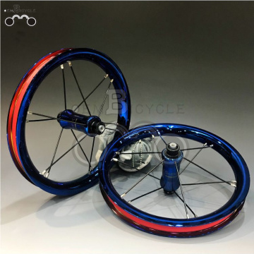 colorful blue 7075 rim 12H 12inch wheel set