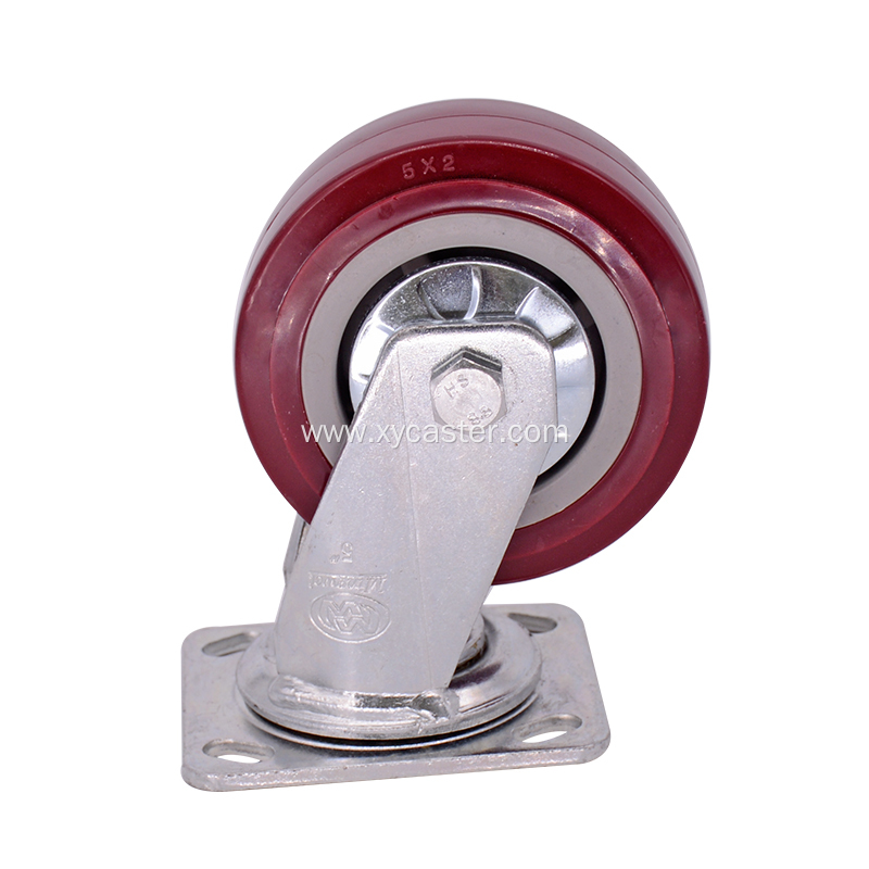 Heavy duty 5 Inch Swivel Plate Caster