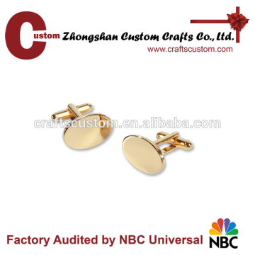 cufflink manufacturer custom gold plated cufflink blanks