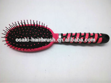 paddle hair brush , hair brush with rubber handle