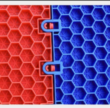 easily install PP interlock tiles for roller skating