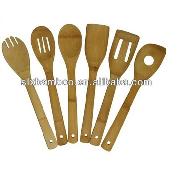 Multi-function restaurant mini bamboo serving spoons