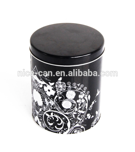 empty fancy tin cans Round Tea Tin Can Box