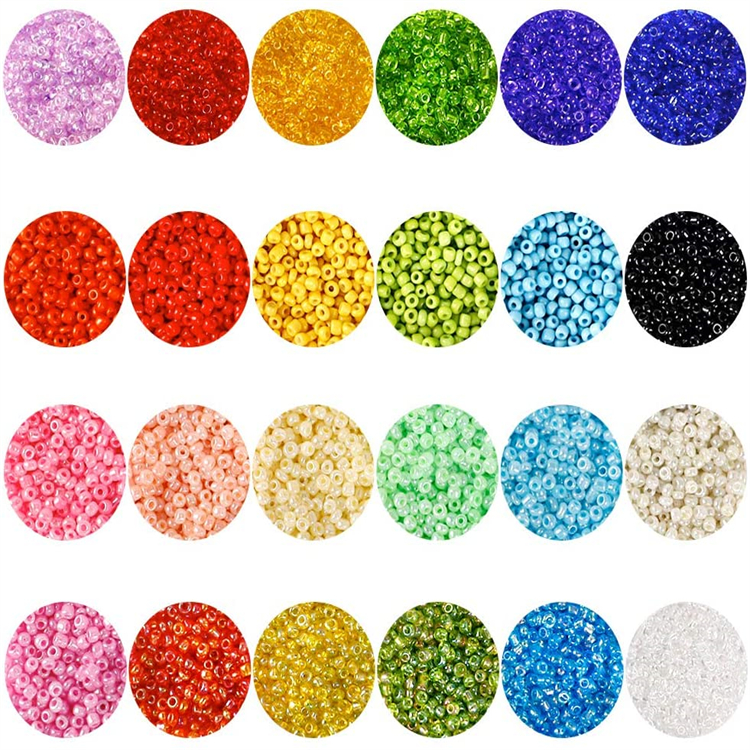 Spacer DIY Glass Transparent Seed Beads Clay Kit Fashion Waist Necklace Beads Set For Jewelry Making Kit