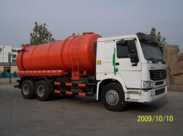 SINOTRUK HOWO 18m3 sewage suction tank truck