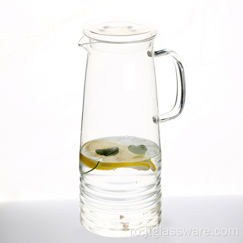 Carafa de apă din sticlă suflată înaltă de 40 oz
