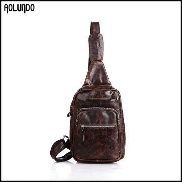 Wholesale excellent leather backpack chest bag