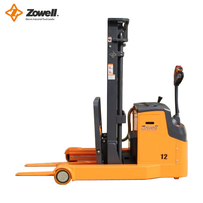 Light Duty Compact Electric Reach Stacker with EPS