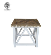 French Country Vintage Wood Side Table SG431