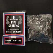 Hot Selling Stainless Steel Smoke Pipe Screens - Silvery Mesh Tobacco Pipe Screens