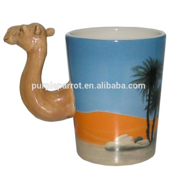 Animal Shaped Handle Mug Camel