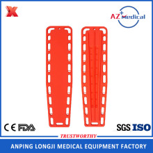 Floating hard plastic adult medical spine board