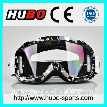 marble design frame anti fog lens motocross racing goggle