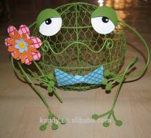 Wire Outdoor Garden Frog Prince Decor