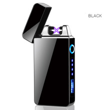 New Eco-friendly double arc electronic lighter metal usb rechargeable lighter