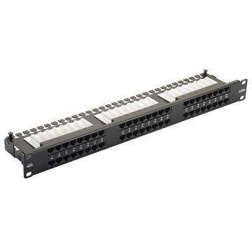 Cat6 UTP Patch Panel，19-inch rack mountable RJ45 Jack panels