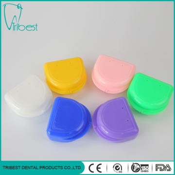 Portable Plastic Orthodontic 2-hole Retainer Box