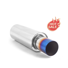 Universal Carbon Fiber Exhaust Tip - Black