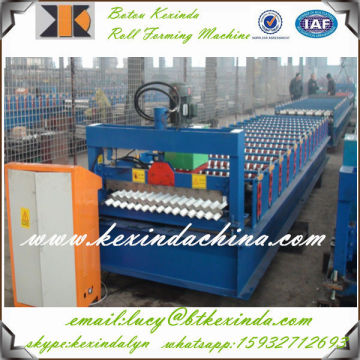 corrugated sheet metal roofing roll forming machin