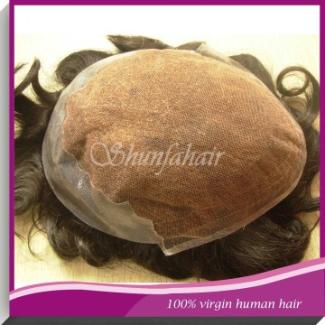 Indian human hair man hair pieces