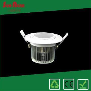 9W Dimmable COB LED Recessed Indoor LED Downlight Fixtures