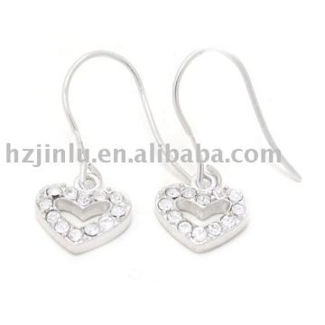 Lovely silver earring,plain silver earring(E010081)