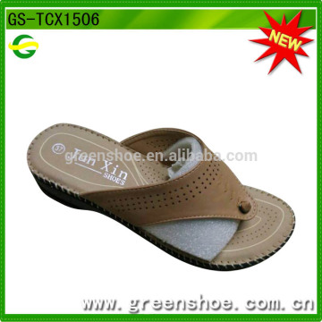 pu ladies slippers design