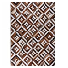 Real Cowhide leather luxury living room floor rug