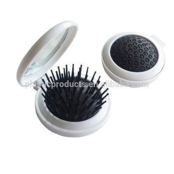 Wholesale mini plastic folding comb with mirror