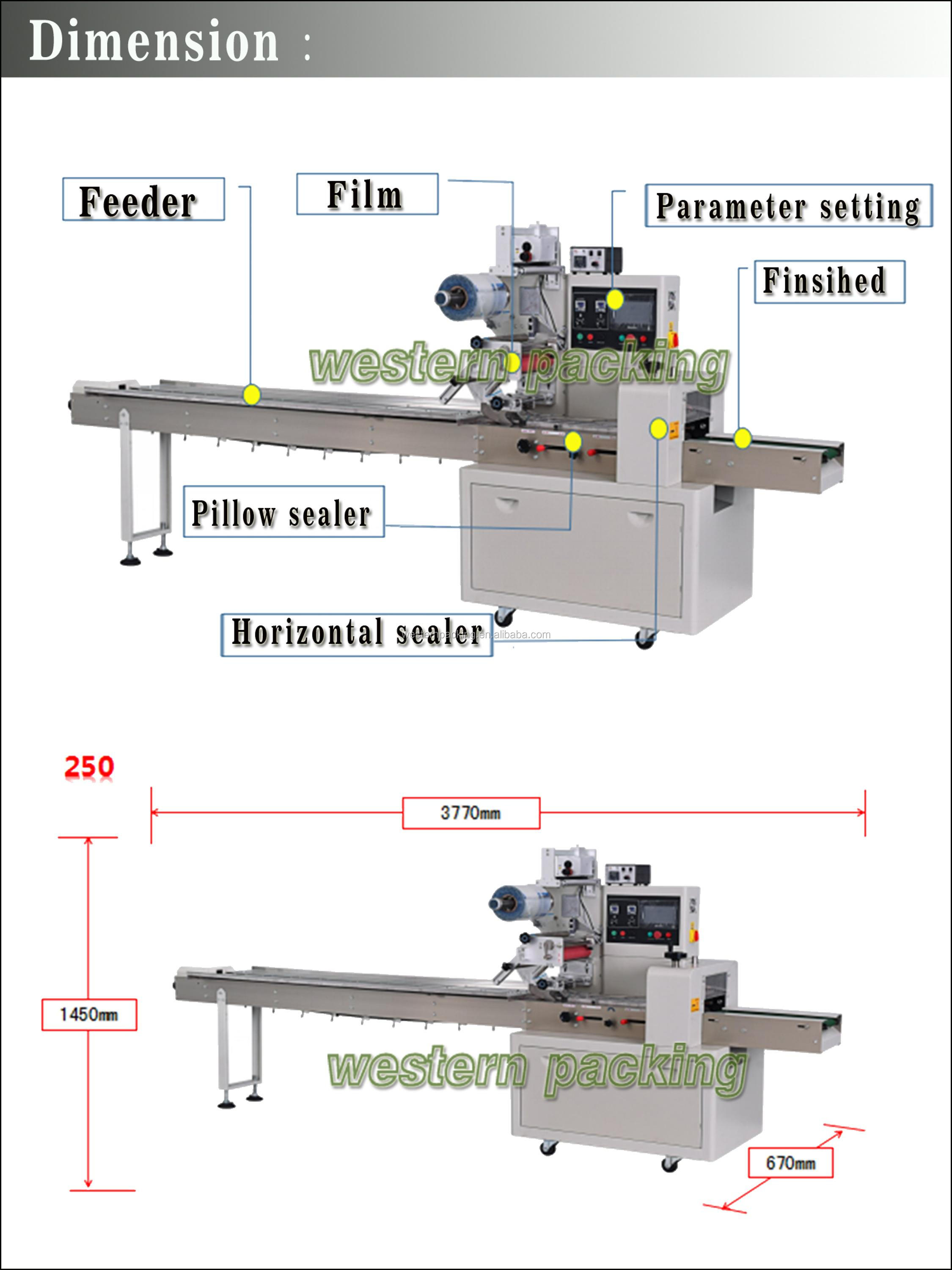 Flow Automatic Bakery Bread Packaging Machinery