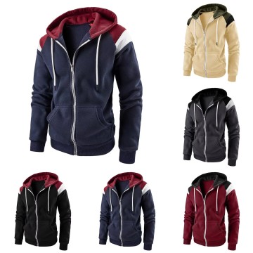 Autumn New Men's Zip Hoodies Sweatshirts Fleece Jackets