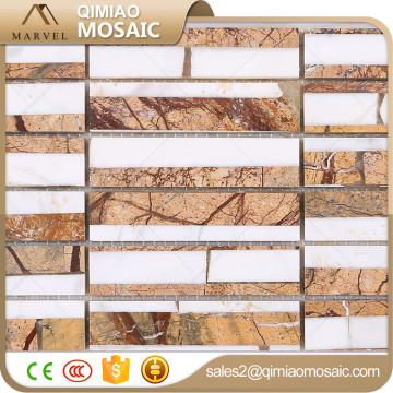 2016 New Wall Decoration Long Strip Yellow And White Mactan Stone