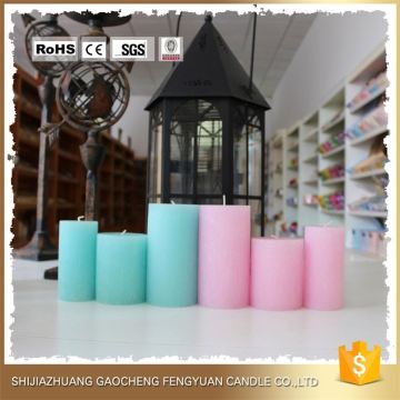 New Fashion multicolor layered color pillar candlesticks