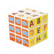 Promotional Dollar Toys: 5.3CM Alphanumeric Cube Magic 3x3 Rubik's Cubes - Logical Toys