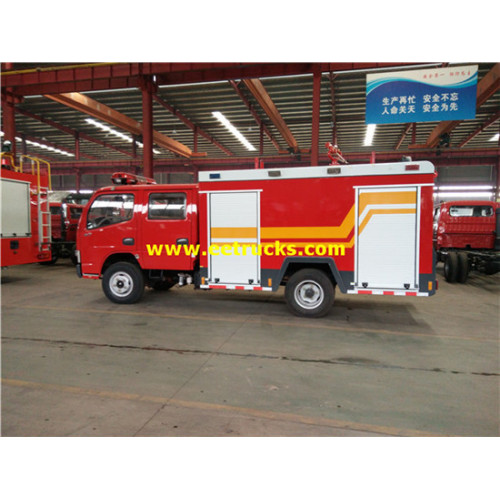 Caminhões de bombeiros pequenos de 3000L 140hp