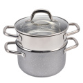 Marble coating pots and pans non-stick grill pan