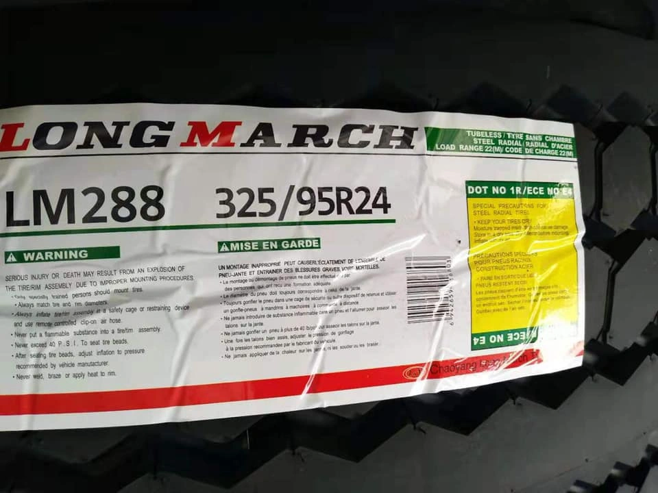 Heavy Duty Truck Tyre in Hot Environment, All Position Tyre, Roadlux Longmarch Lm288, 12r22.5, 325/95r24, 315/80r22.5