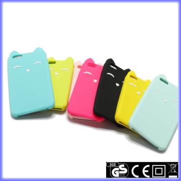 Cute silicone cat ear phone case for iPhone 6 and 6 plus