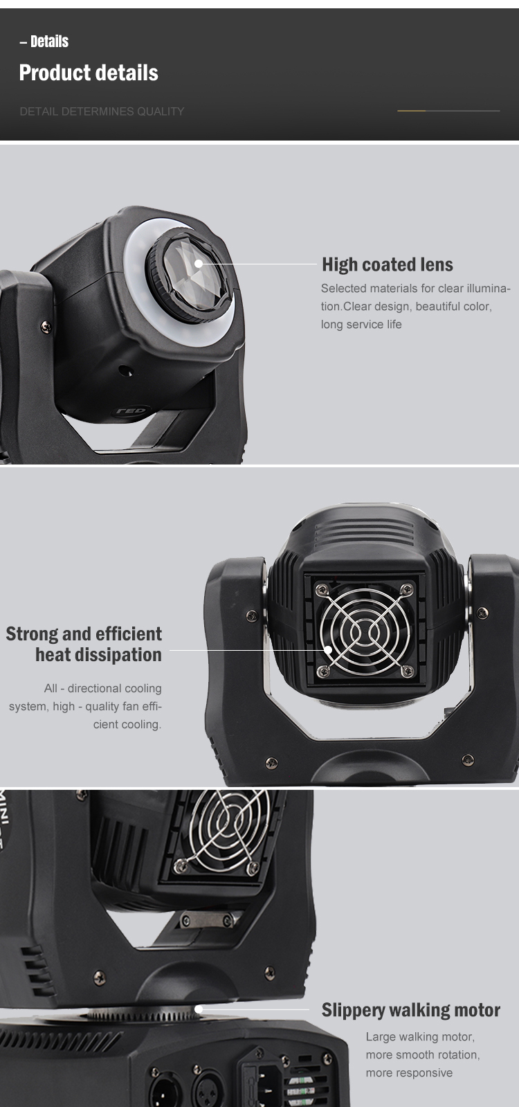 OKELI High Brightness 60w CMY DMX beam 3in1 led stage light