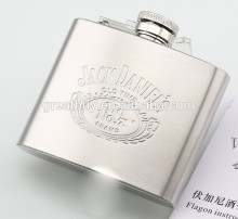 engraved stainless steel mini hip flask pocket flask