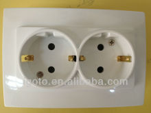 european standard double german socket wall socket CE CB approval