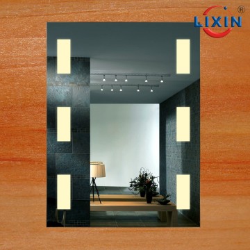 More popular square bathroom mirror, light up bath mirror, shaving mirror CE UL IP54 Rohs