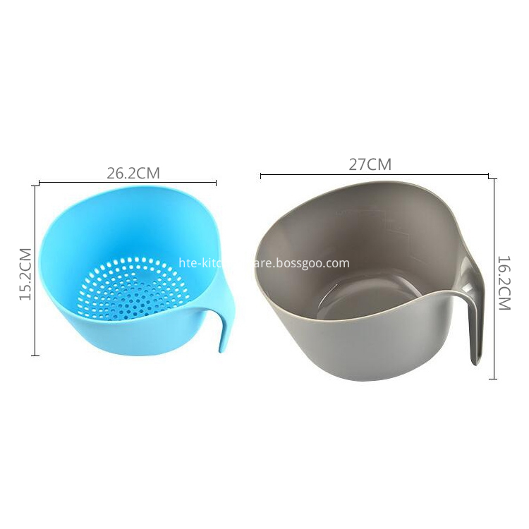 Double Layer vegetable Fruit washing draining basket