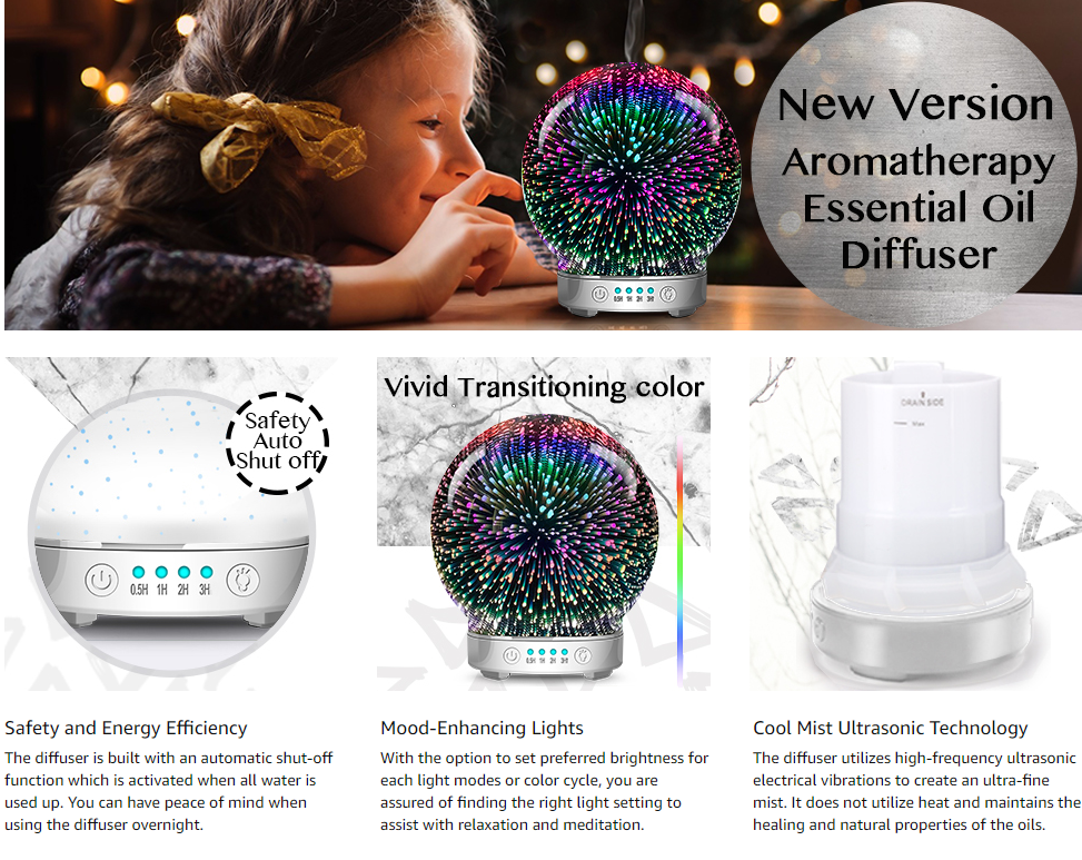 Glass Aromatherapy Essential Oil Diffuser Glass Aromatherapy Essential Oil Diffuser